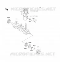 CRANKSHAFT   PISTON voor Kawasaki JET SKI ULTRA 130 D.I. 2003