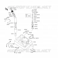 FUEL TANK voor Kawasaki JET SKI ULTRA 130 D.I. 2003