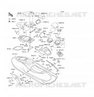 HULL COVERS voor Kawasaki JET SKI ULTRA 130 D.I. 2003