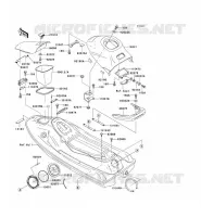 HULL PARTS voor Kawasaki JET SKI SS 1993