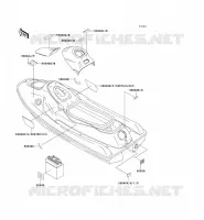 LABELS voor Kawasaki JET SKI SS 1993