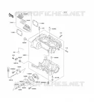 CRANKCASE(S) voor Kawasaki JET SKI SUPER SPORT XI 1993