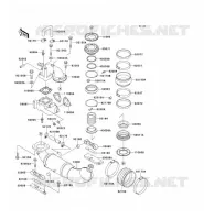 EXHAUST voor Kawasaki JET SKI SUPER SPORT XI 1993