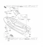 LABELS voor Kawasaki JET SKI SUPER SPORT XI 1993