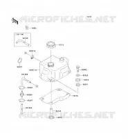 OIL TANK voor Kawasaki JET SKI SUPER SPORT XI 1993