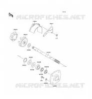 DRIVE SHAFT voor Kawasaki JET SKI SUPER SPORT XI 1995