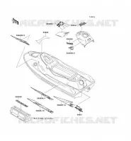 STICKER voor Kawasaki JET SKI SUPER SPORT XI 1995