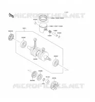 CRANKSHAFT   PISTON voor Kawasaki JET SKI SUPER SPORT XI 1995