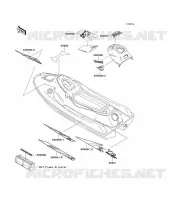 STICKER voor Kawasaki JET SKI SUPER SPORT XI 1995