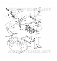 FUEL TANK voor Kawasaki JET SKI 750 ZXI 1995