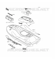 STICKER voor Kawasaki JET SKI 750 ZXI 1995