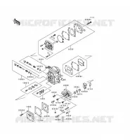 CARBURETOR PARTS voor Kawasaki JET SKI 750 ZXI 1997