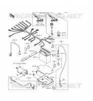 ELECTRIC EQUIPMENT voor Kawasaki JET SKI 750 ZXI 1997