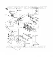 FUEL TANK voor Kawasaki JET SKI 750 ZXI 1997