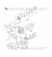 CARBURETOR PARTS voor Kawasaki JET SKI 750 ZXI 1997