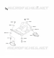 ENGINE MOUNT voor Kawasaki JET SKI 750 ZXI 1997