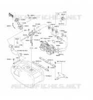 FUEL TANK voor Kawasaki JET SKI 750 ZXI 1997