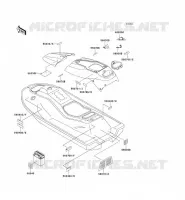 LABELS voor Kawasaki JET SKI 750 ZXI 1997