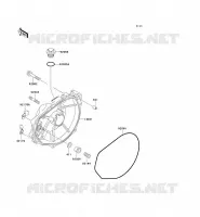 ENGINE COVERS voor Kawasaki JET SKI SUPER SPORT XI 1997