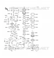 EXHAUST voor Kawasaki JET SKI SUPER SPORT XI 1997