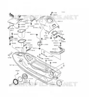 HULL PARTS voor Kawasaki JET SKI XI SPORT 1999