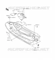 LABELS voor Kawasaki JET SKI XI SPORT 1999