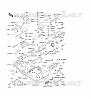 HULL PARTS voor Kawasaki JET SKI SC 1992