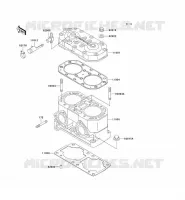 CYLINDER HEAD   CYLINDER voor Kawasaki JET SKI SC 1995