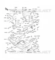 HULL PARTS voor Kawasaki JET SKI SC 1995