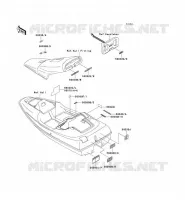 LABELS voor Kawasaki JET SKI SC 1995