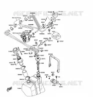 FUEL TANK voor Kawasaki JET SKI 300SX 1990