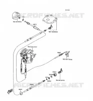 CABLES voor Kawasaki JET SKI 300SX 1991