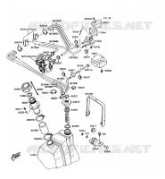 FUEL TANK voor Kawasaki JET SKI 300SX 1991