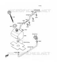 OIL TANK voor Kawasaki JET SKI 300SX 1991