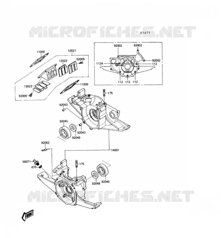 CRANKCASE(S) Kawasaki JET SKI 300 1989 JET SKI 300  JS300-B4