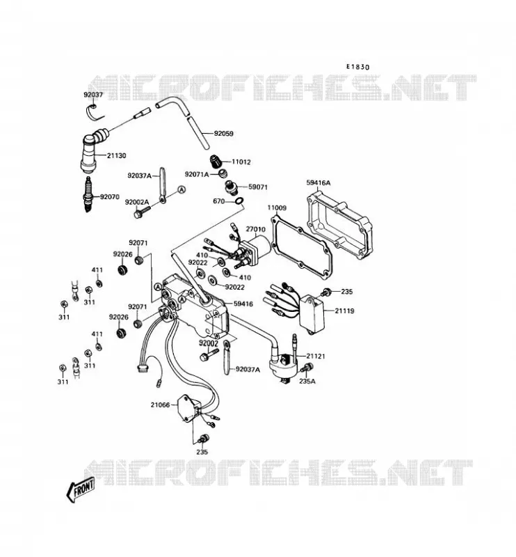 IGNITION SYSTEM Kawasaki JET SKI 300 1989 JET SKI 300  JS300-B4