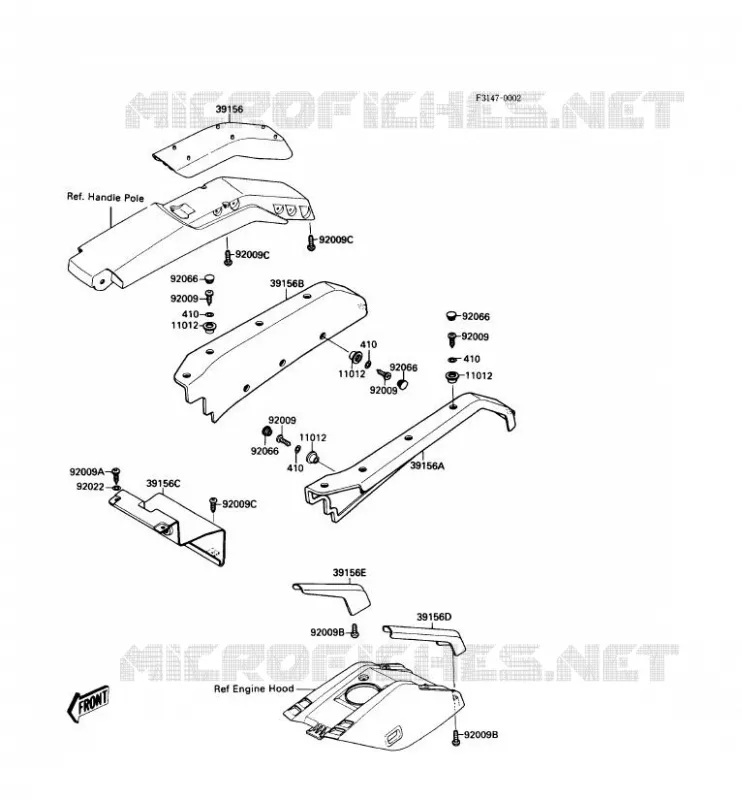 MOUSSE Kawasaki JET SKI 650 1988 JET SKI 650SX  JS650-A2