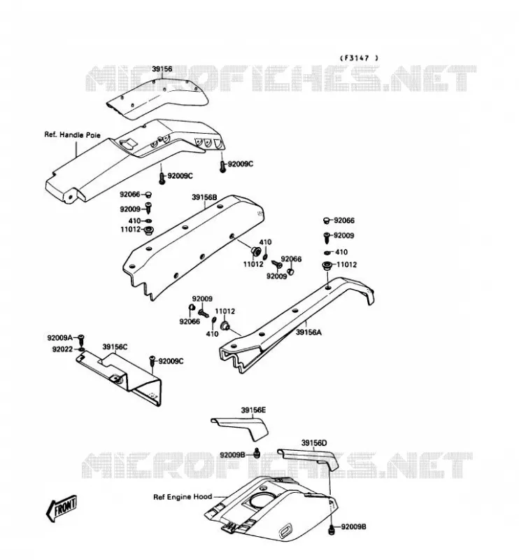 MOUSSE Kawasaki JET SKI 650 1989 JET SKI 650SX  JS650-A3