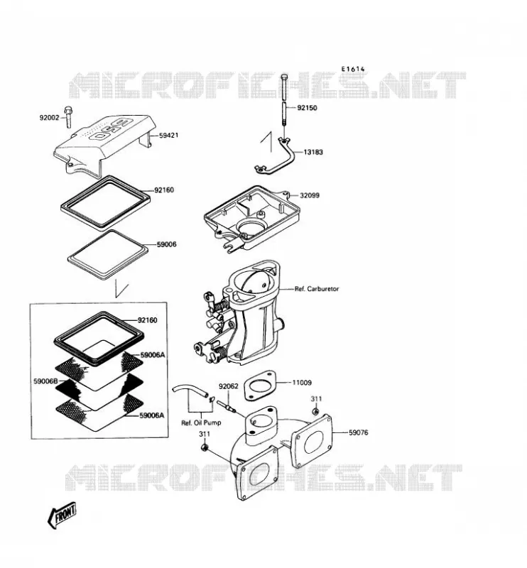 HEAT SHIELD Kawasaki JET SKI 650 1990 JET SKI 650SX  JS650-A4