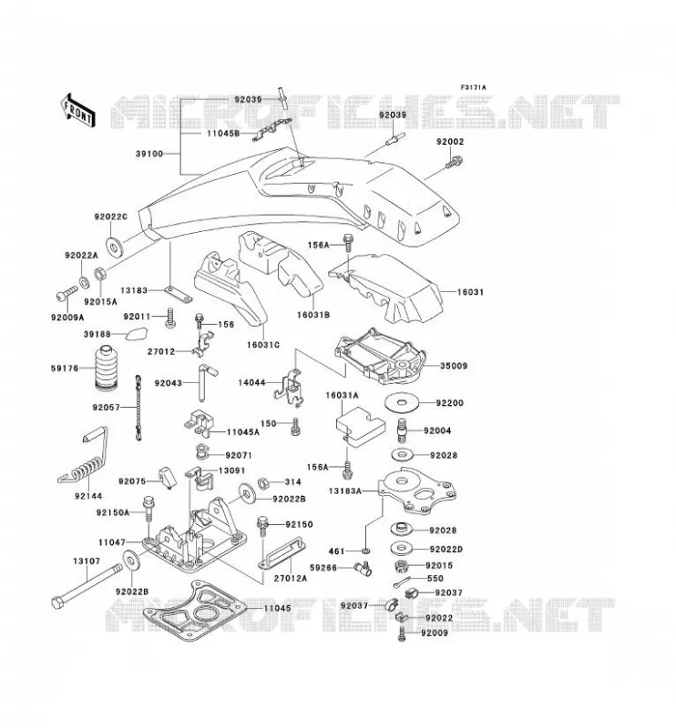 GRIP(JS650B-600374-) Kawasaki JET SKI 650 1992 JET SKI 650SX  JS650-B2