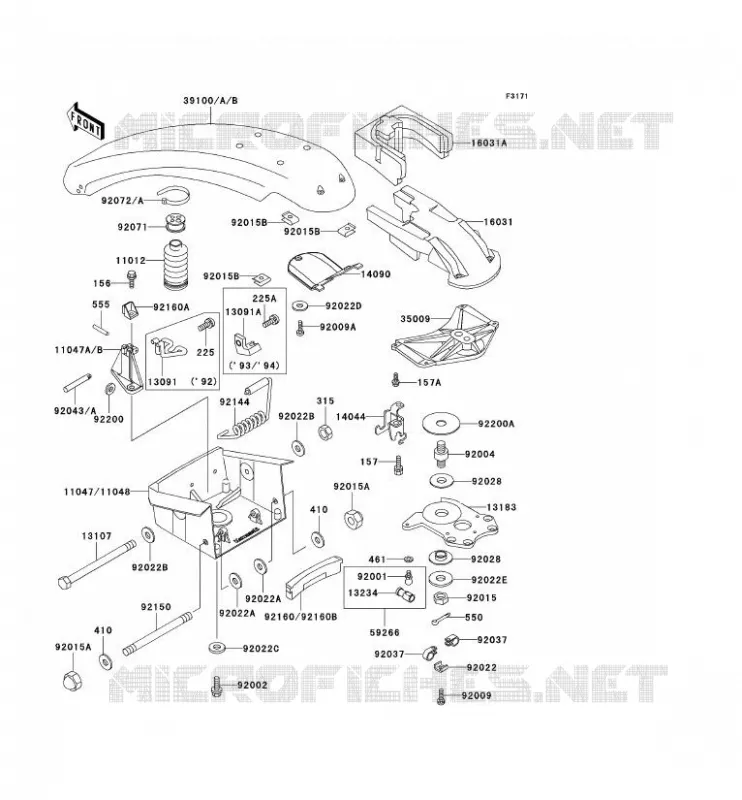 GRIP Kawasaki JET SKI 750 1992 JET SKI 750 SX  JS750-A1