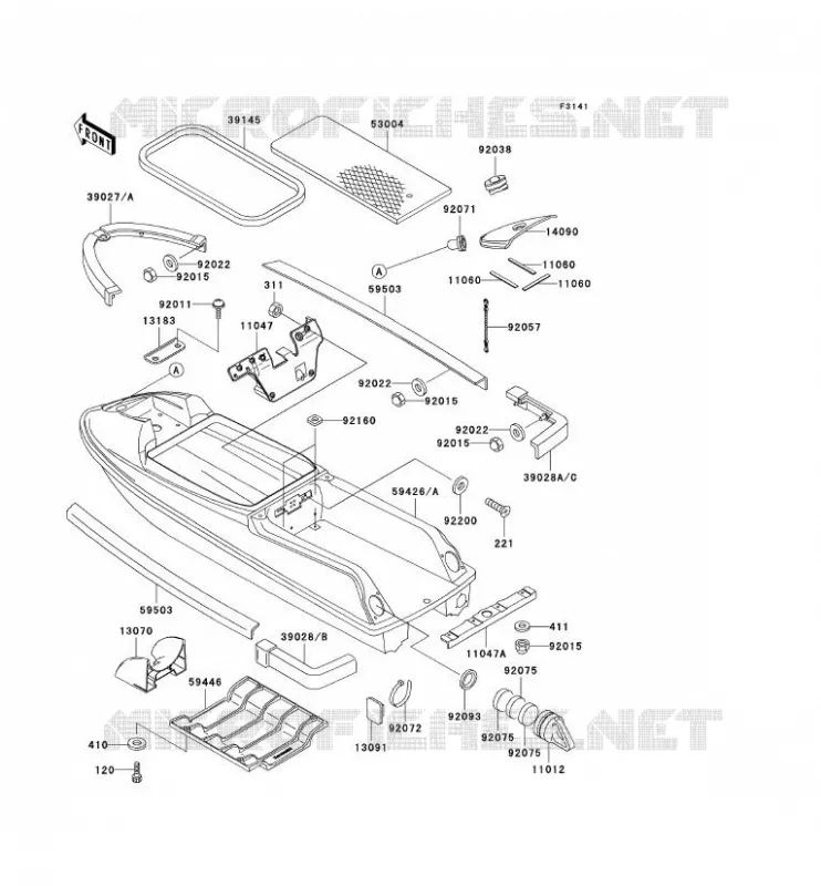 COVER Kawasaki JET SKI 750 1993 JET SKI 750 SX  JS750-A2