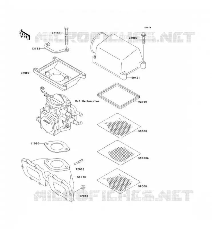 HEAT SHIELD Kawasaki JET SKI 750 1993 JET SKI 750 SX  JS750-A2