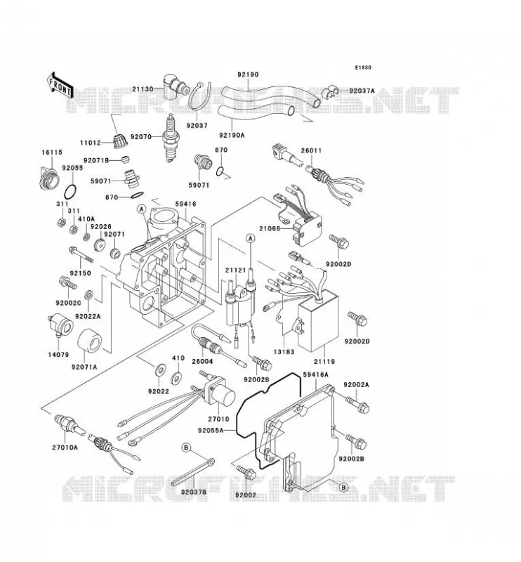 IGNITION SYSTEM Kawasaki JET SKI 750 1994 JET SKI 750 SX  JS750-A3