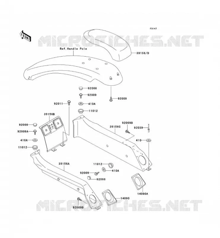 MOUSSE(-JS750A-602905) Kawasaki JET SKI 750 1995 JET SKI 750 SX  JS750-A4