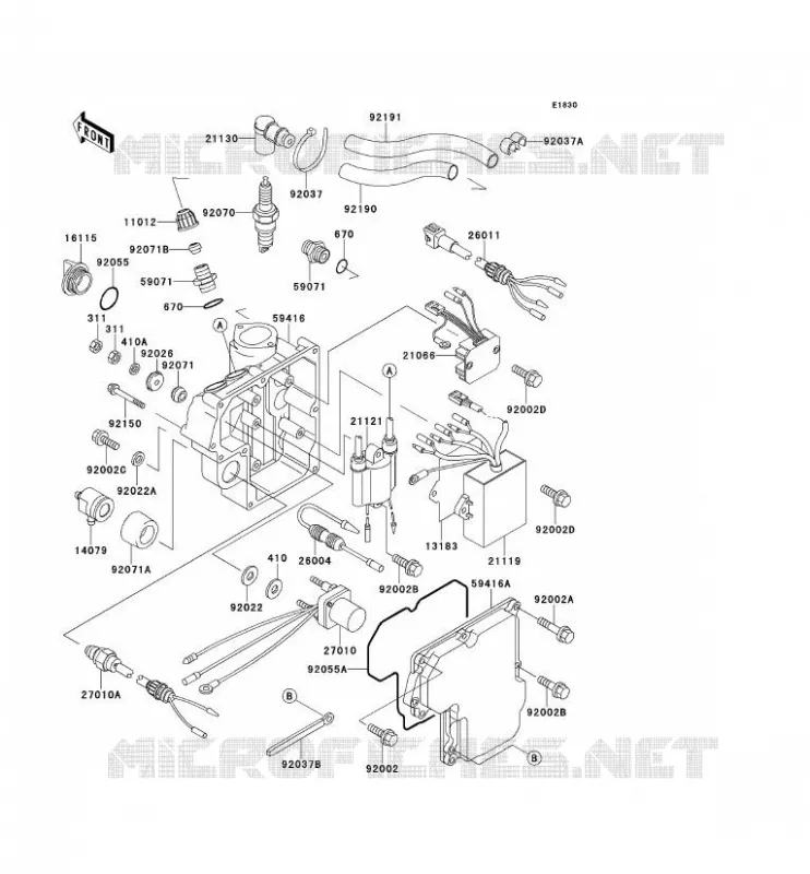 IGNITION SYSTEM Kawasaki JET SKI 750 1997 JET SKI 750 SXI  JS750-B3
