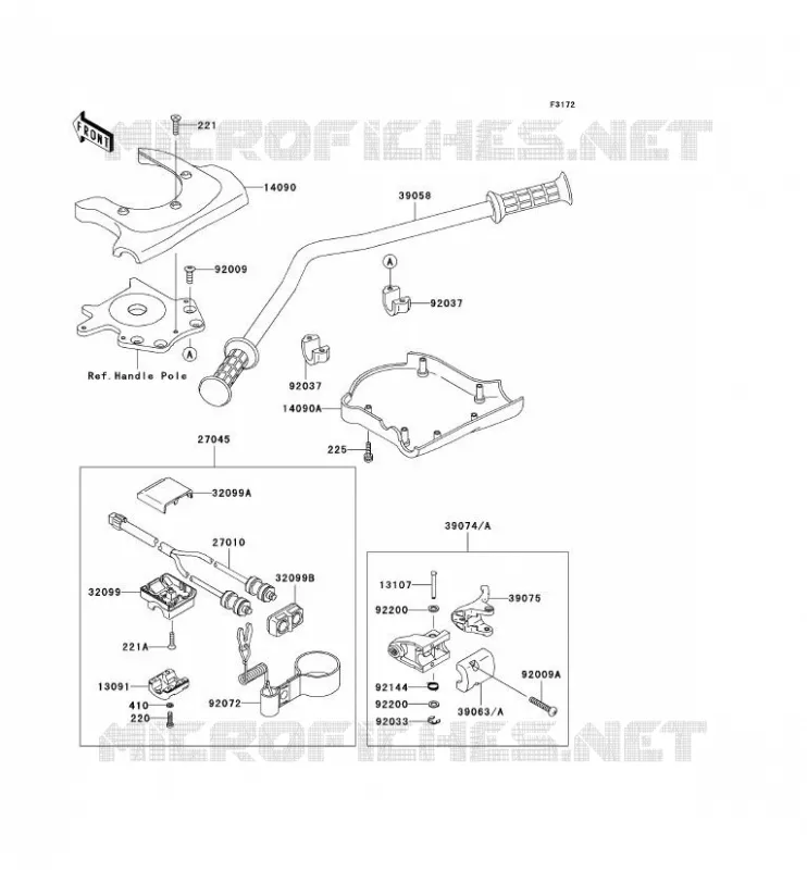 HANDLEBAR Kawasaki JET SKI 800 2005 JET SKI 800 SX-R  JS800-A3