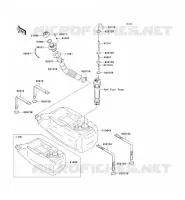 FUEL TANK voor Kawasaki JET SKI STX-12F 2004