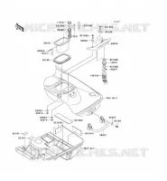 REAR HULL PARTS voor Kawasaki JET SKI STX-12F 2004