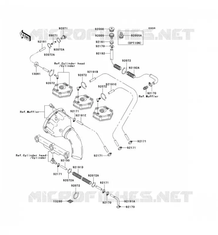 COOLING Kawasaki JET SKI 1200 2005 JET SKI 1200 STX-R  JT1200-C2